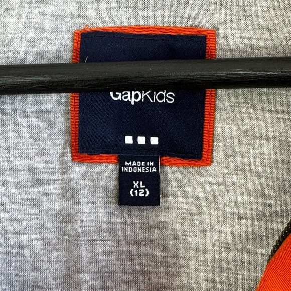 GAP Kids Orange Boys Pullover Hooded Jacket XL 12 - Picture 3 of 5